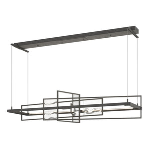 Hubbardton Forge - 139754-LED-STND-20-AQ - LED Pendant - Four Seasons - Natural Iron