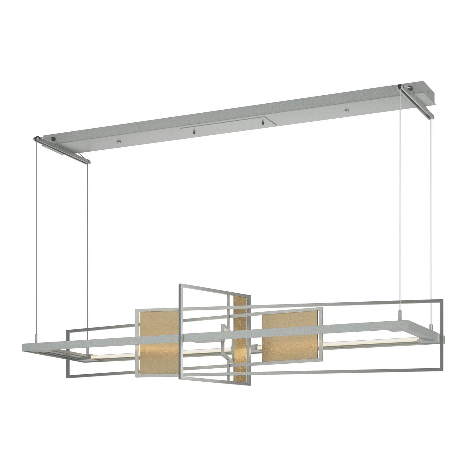 Hubbardton Forge - 139754-LED-STND-82-84 - Summer LED Pendant - Four Seasons - Vintage Platinum