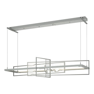 Hubbardton Forge - 139754-LED-STND-82-AQ - LED Pendant - Four Seasons - Vintage Platinum