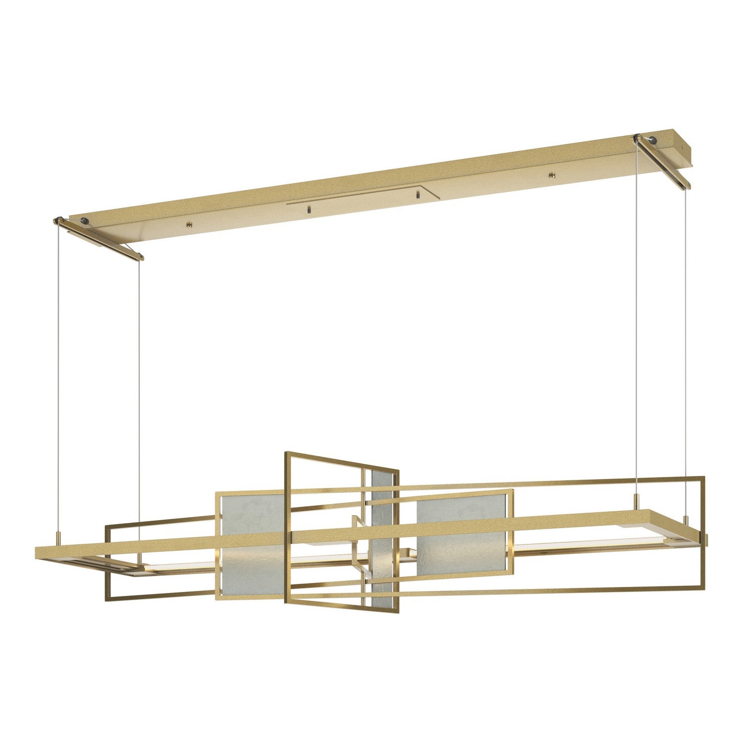 Hubbardton Forge - 139754-LED-STND-86-82 - Summer LED Pendant - Four Seasons - Modern Brass