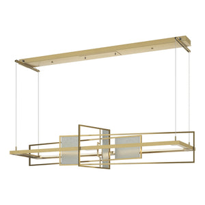 Hubbardton Forge - 139754-LED-STND-86-82 - LED Pendant - Four Seasons - Modern Brass