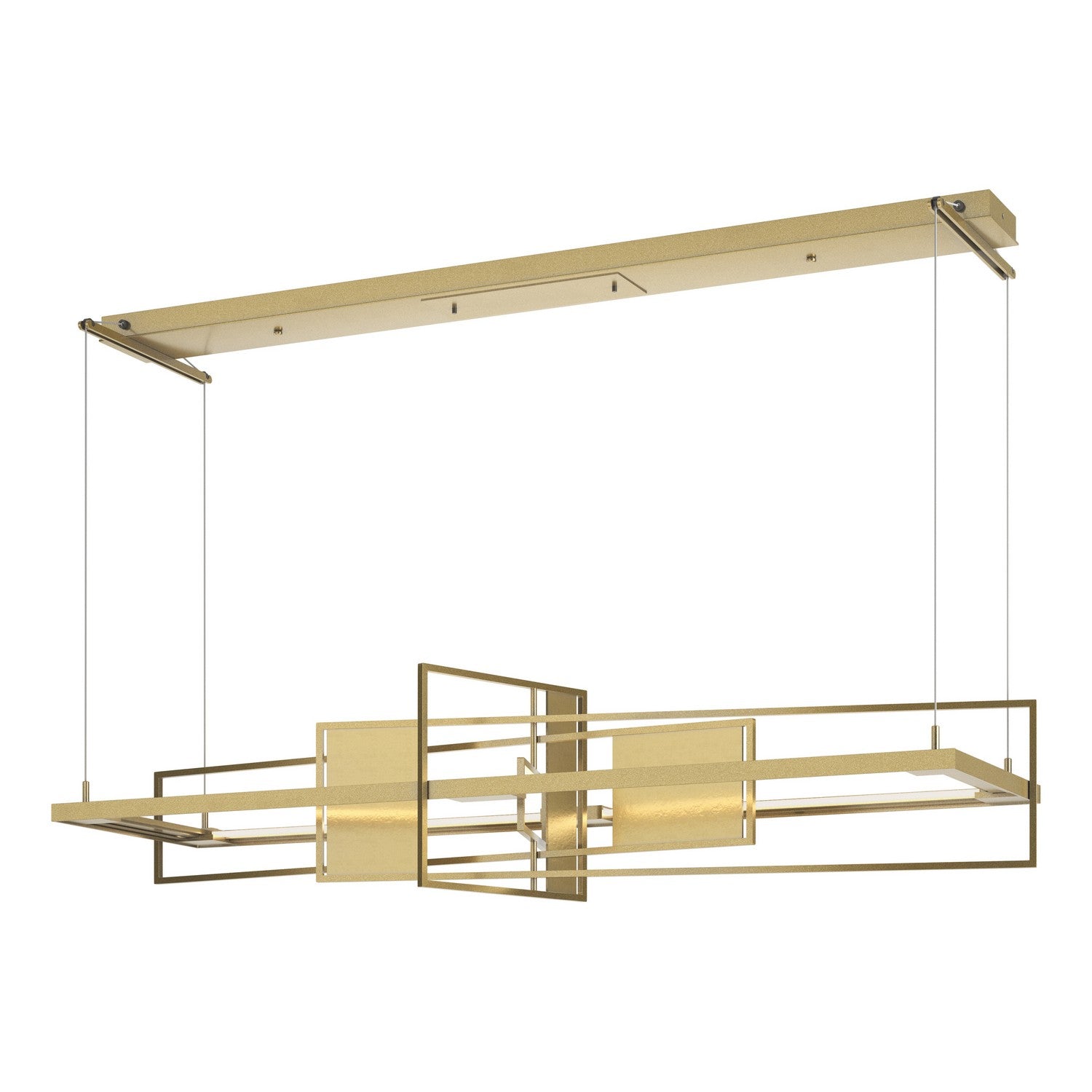 Hubbardton Forge - 139754-LED-STND-86-86 - Summer LED Pendant - Four Seasons - Modern Brass