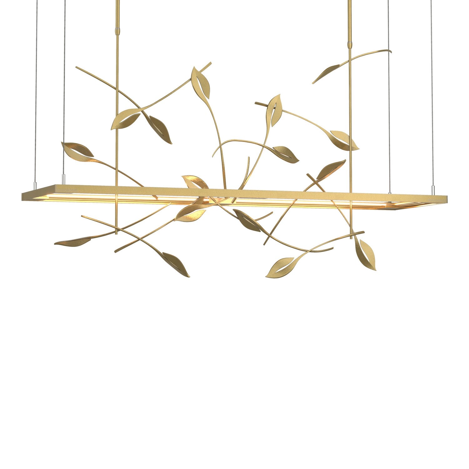 Hubbardton Forge - 139756-LED-LONG-86 - Autumn LED Pendant - Four Seasons - Modern Brass