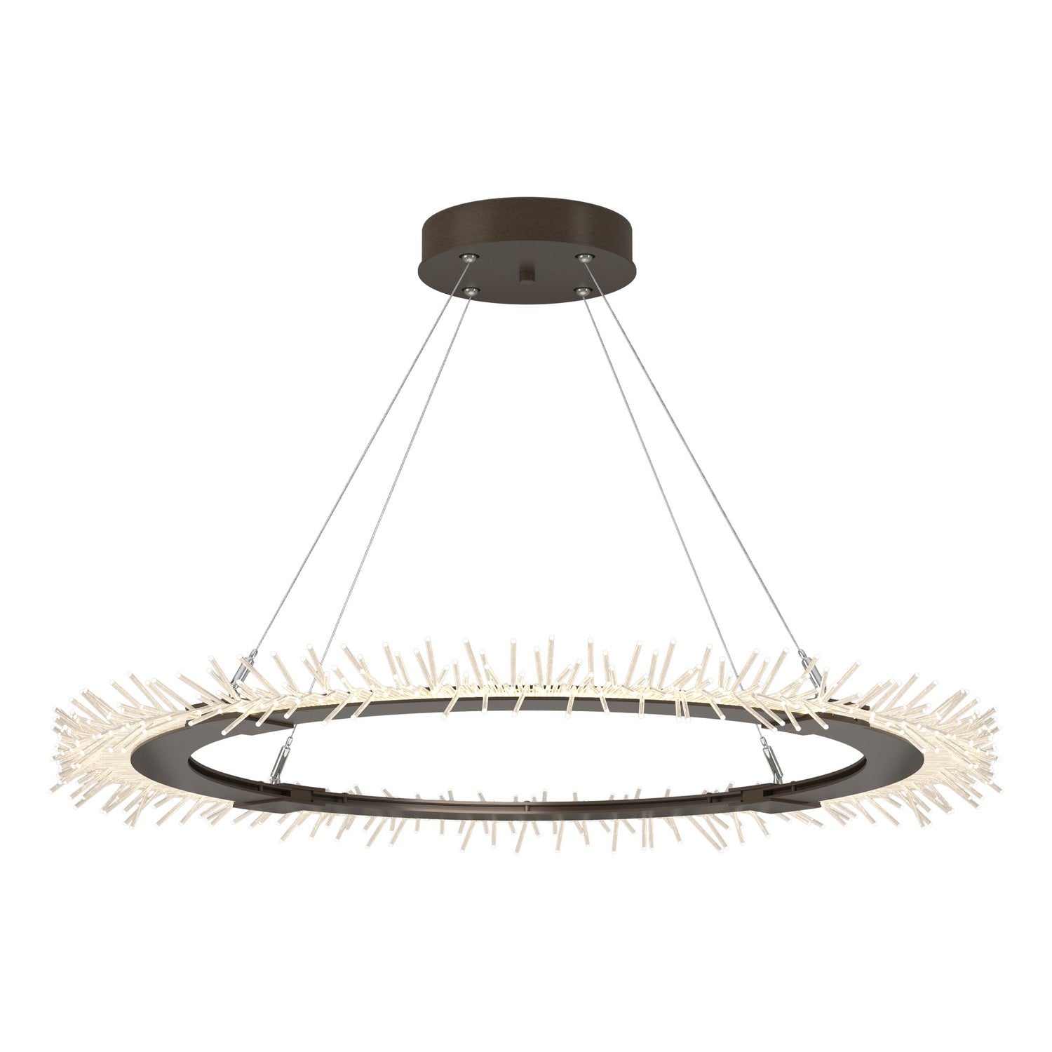 Hubbardton Forge - 139772-LED-STND-05 - Anemone Circular LED Pendant - Anemone - Bronze