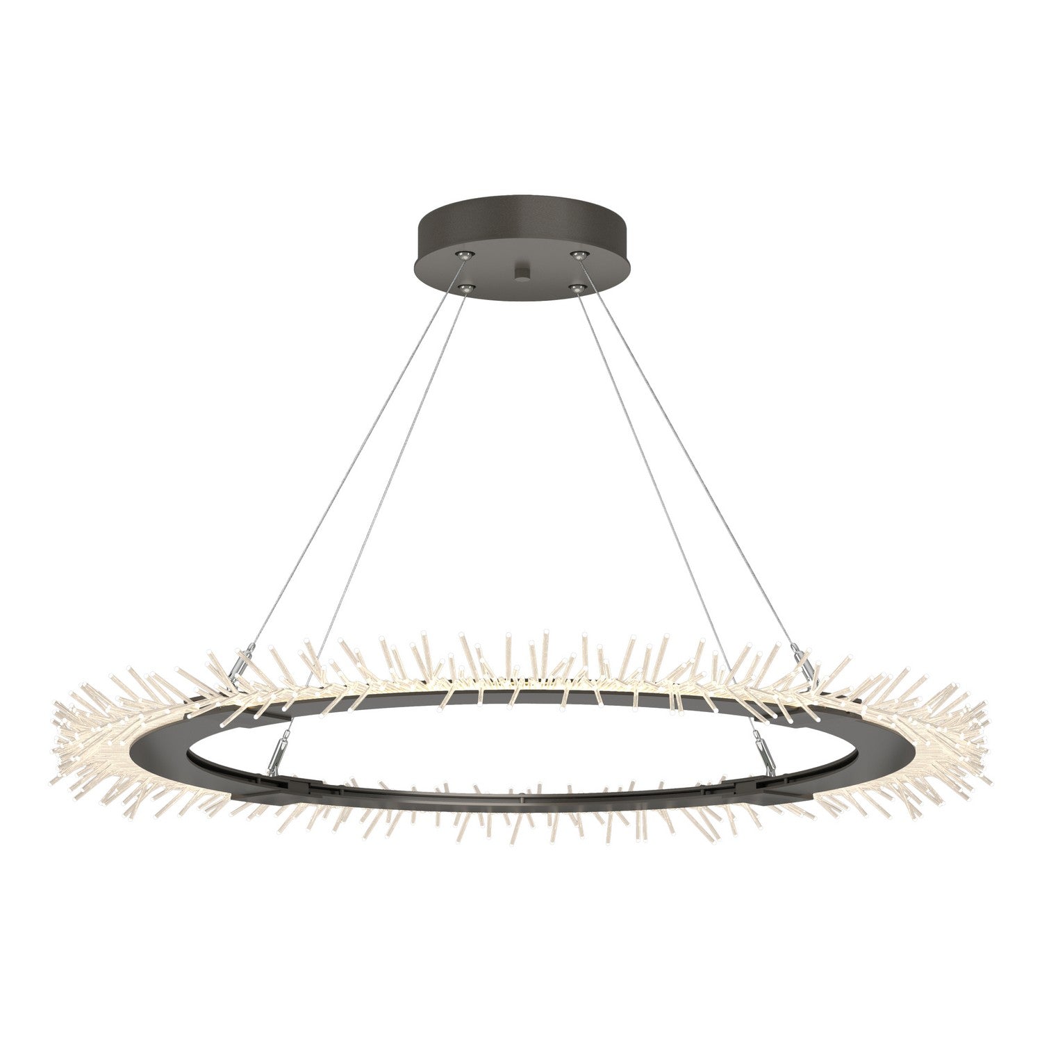 Hubbardton Forge - 139772-LED-STND-07 - LED Pendant - Anemone - Dark Smoke