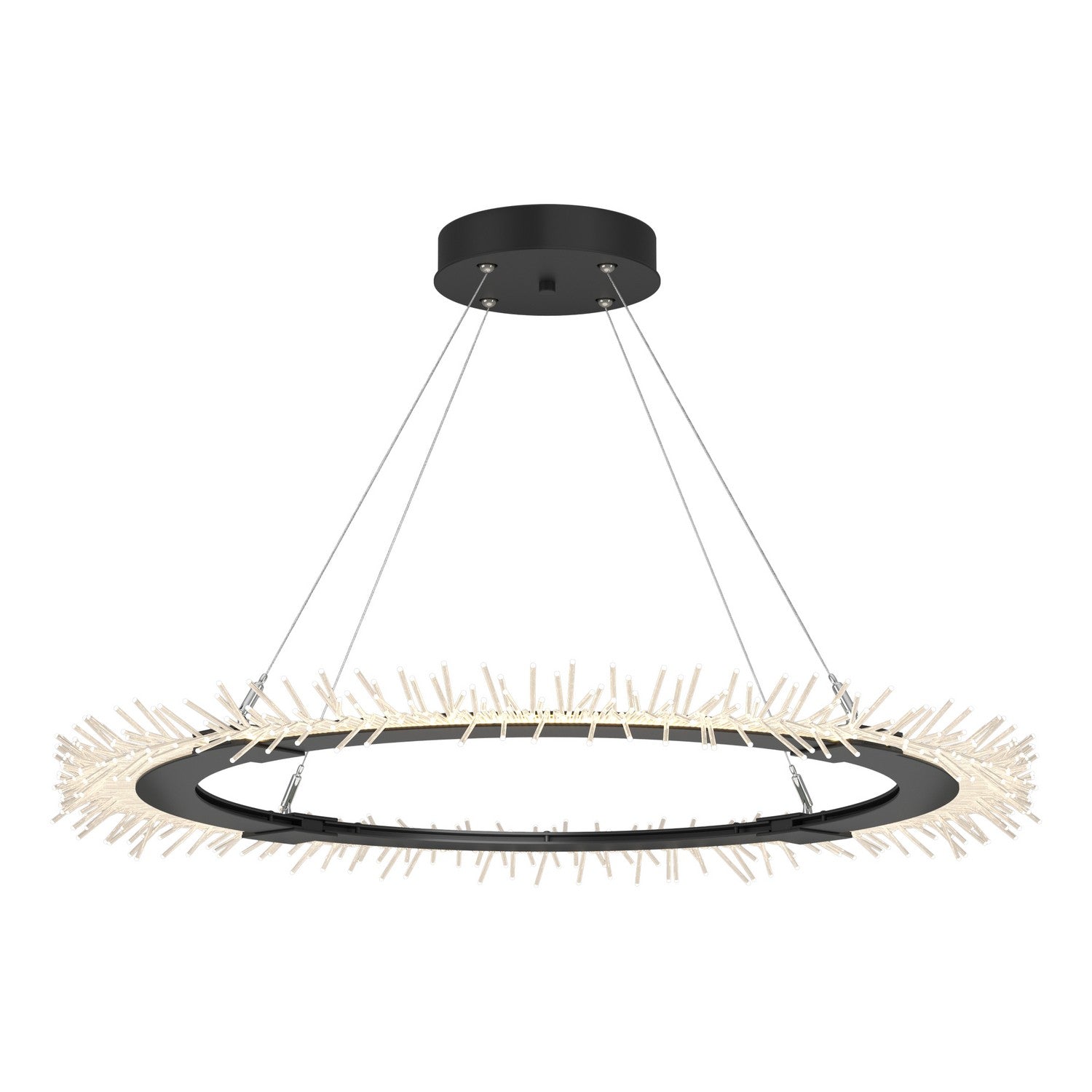 Hubbardton Forge - 139772-LED-STND-10 - Anemone Circular LED Pendant - Anemone - Black