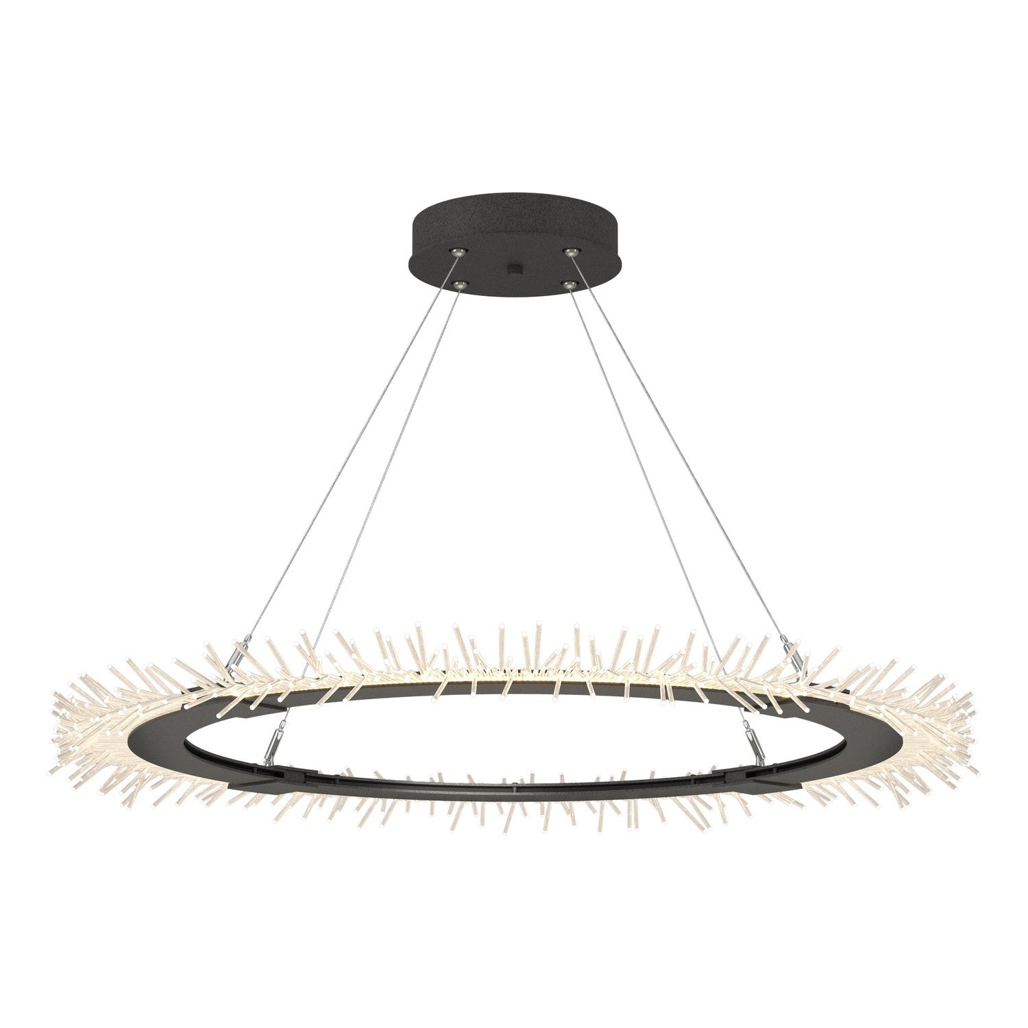 Hubbardton Forge - 139772-LED-STND-20 - Anemone Circular LED Pendant - Anemone - Natural Iron