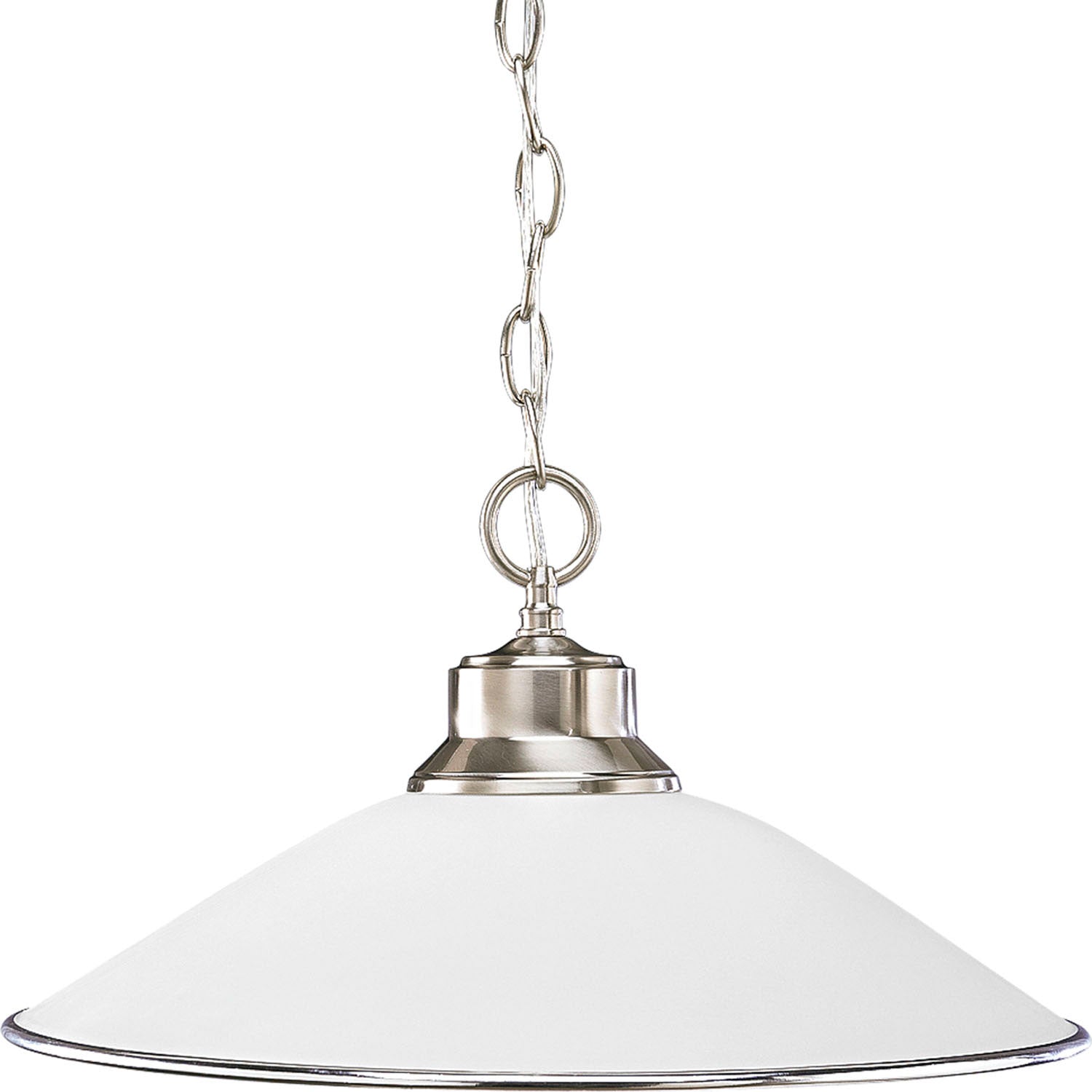 Progress Lighting - P5013-09 - One Light Pendant - Glass Pendants - Brushed Nickel