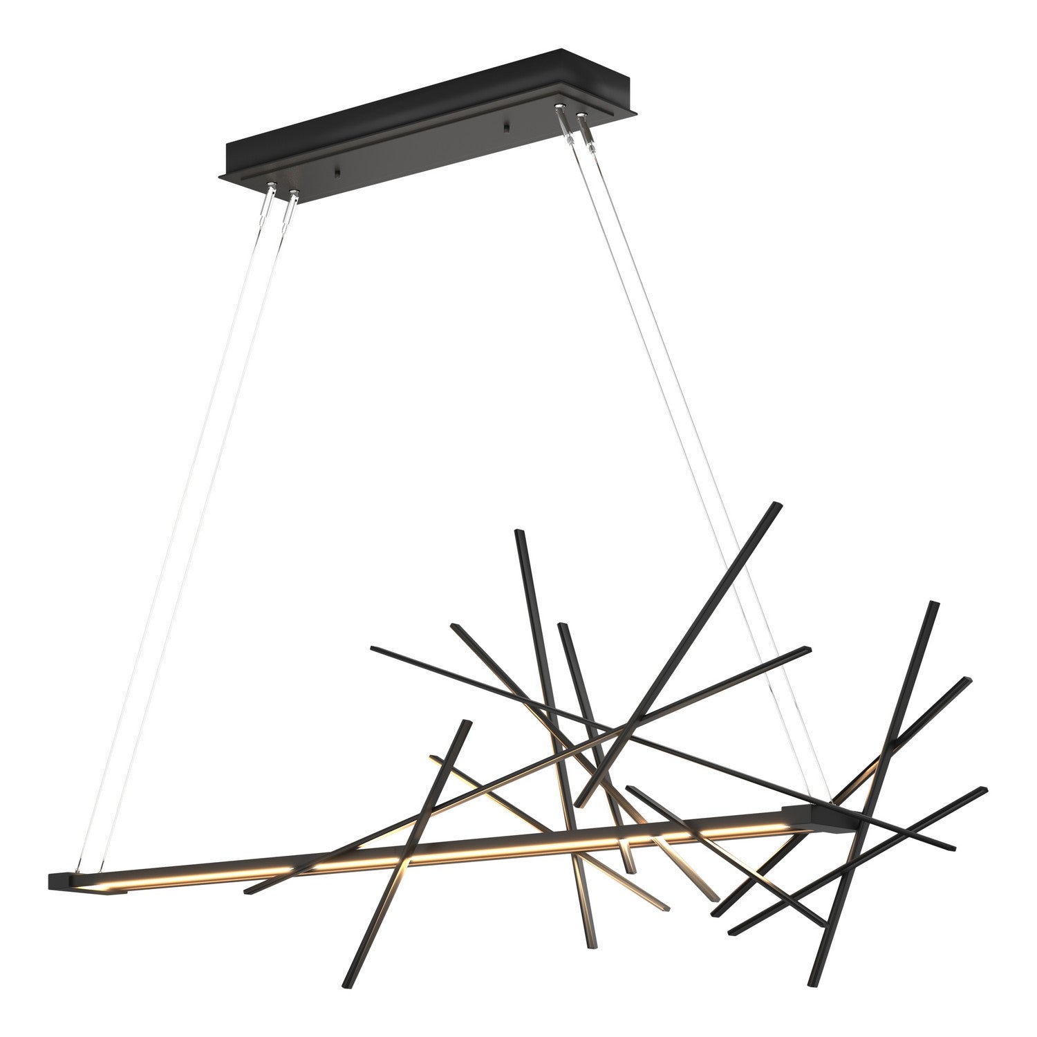 Hubbardton Forge - 139778-LED-STND-10 - Cascade LED Pendant - Cascade - Black