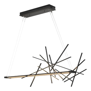 Hubbardton Forge - 139778-LED-STND-10 - LED Pendant - Cascade - Black