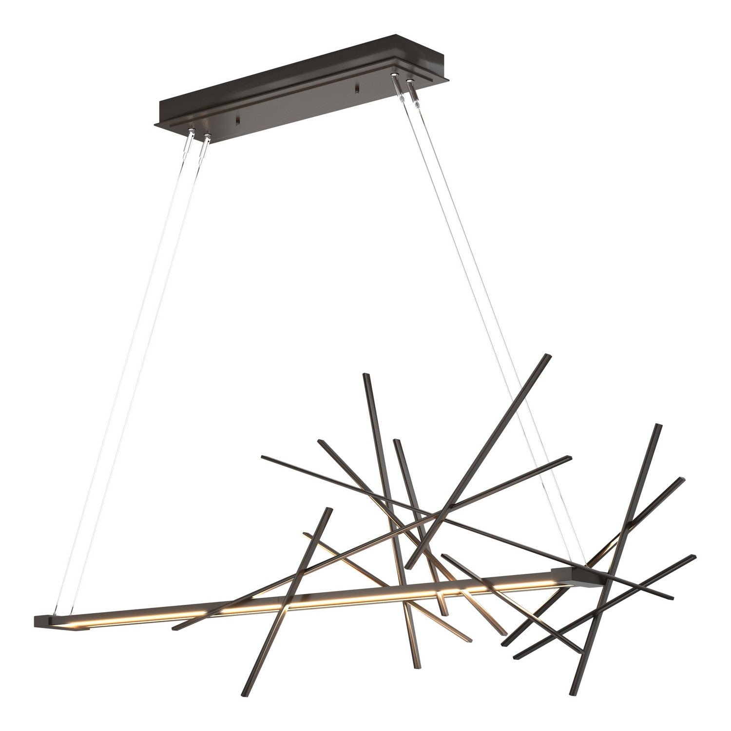 Hubbardton Forge - 139778-LED-STND-14 - Cascade LED Pendant - Cascade - Oil Rubbed Bronze