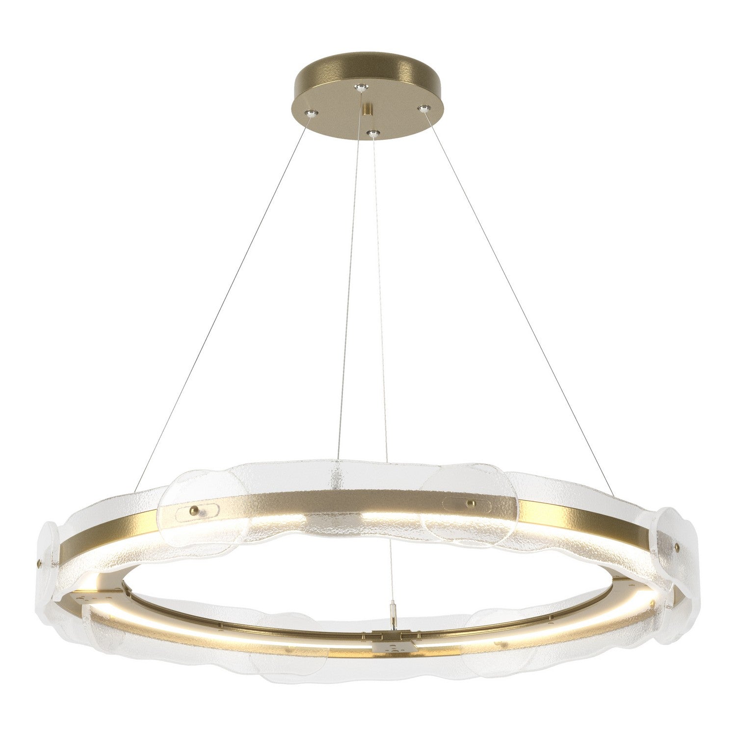 Hubbardton Forge - 139780-LED-STND-86-ZM0518 - Solstice LED Pendant - Solstice - Modern Brass