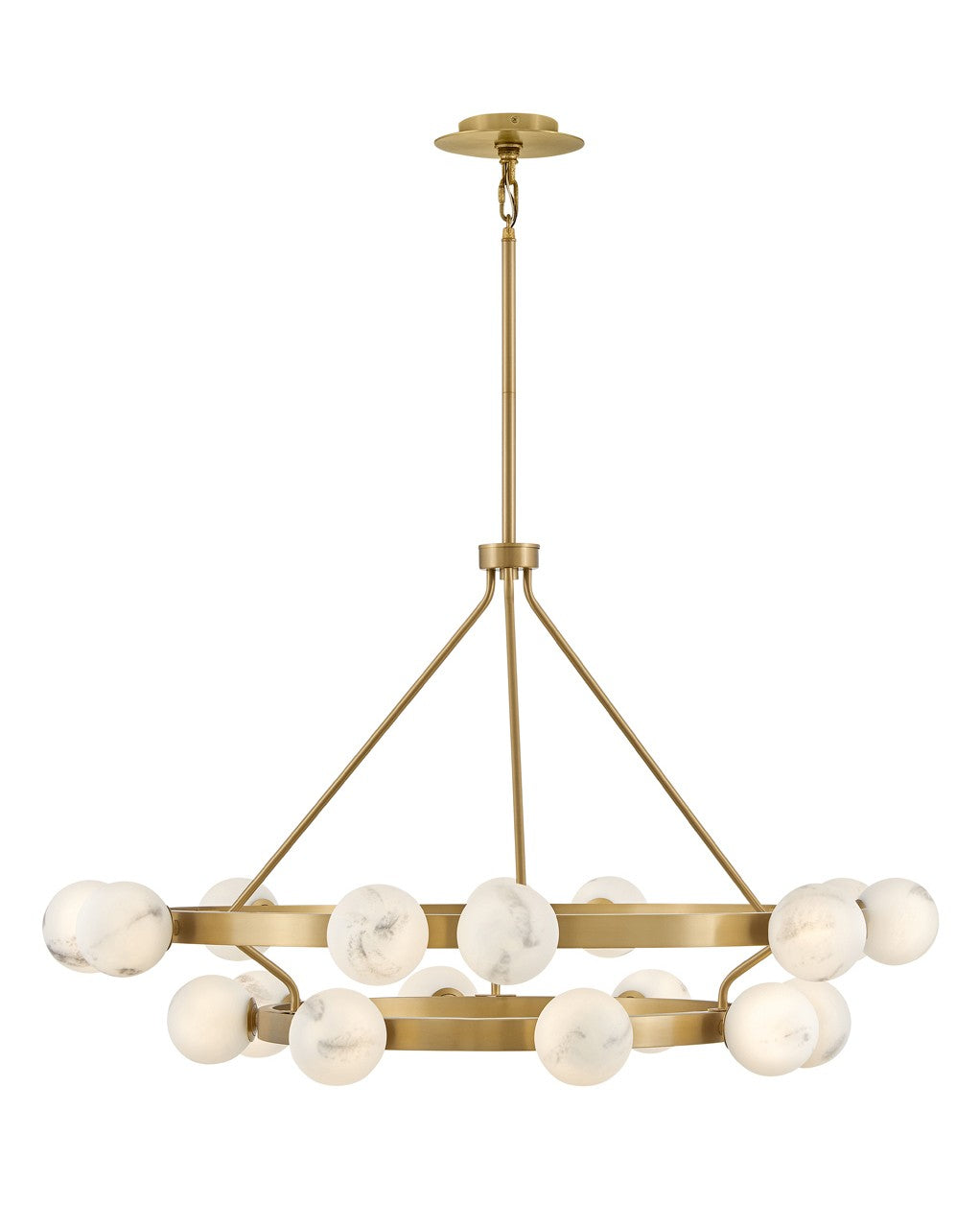 Fredrick Ramond - FR41905LCB - LED Chandelier - Selene - Lacquered Brass