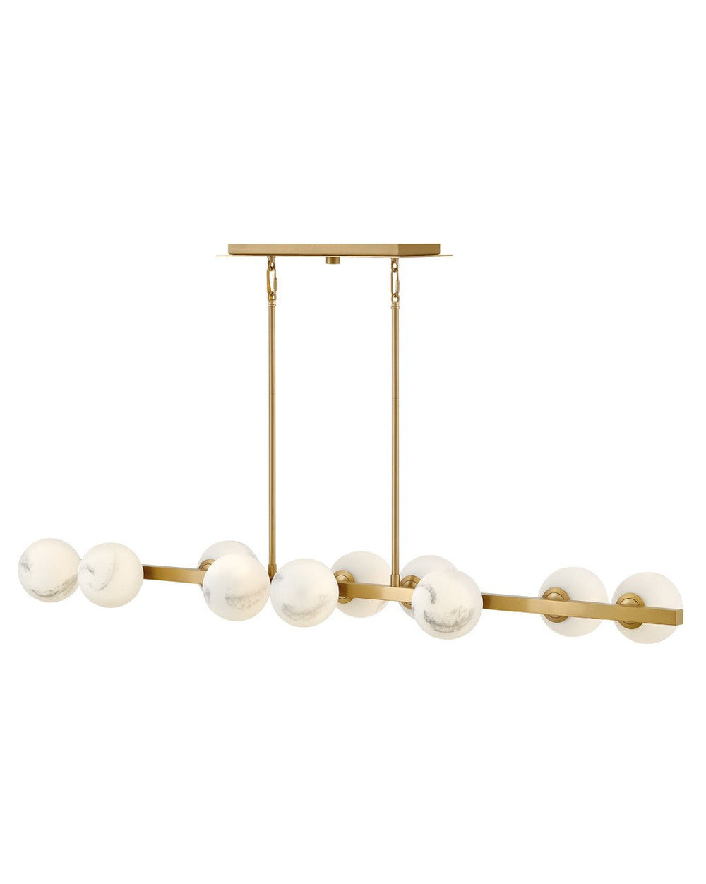 Fredrick Ramond - FR41906LCB - LED Linear Chandelier - Selene - Lacquered Brass