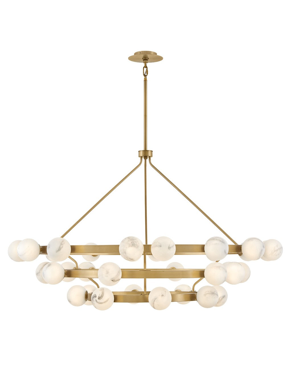 Fredrick Ramond - FR41908LCB - LED Chandelier - Selene - Lacquered Brass