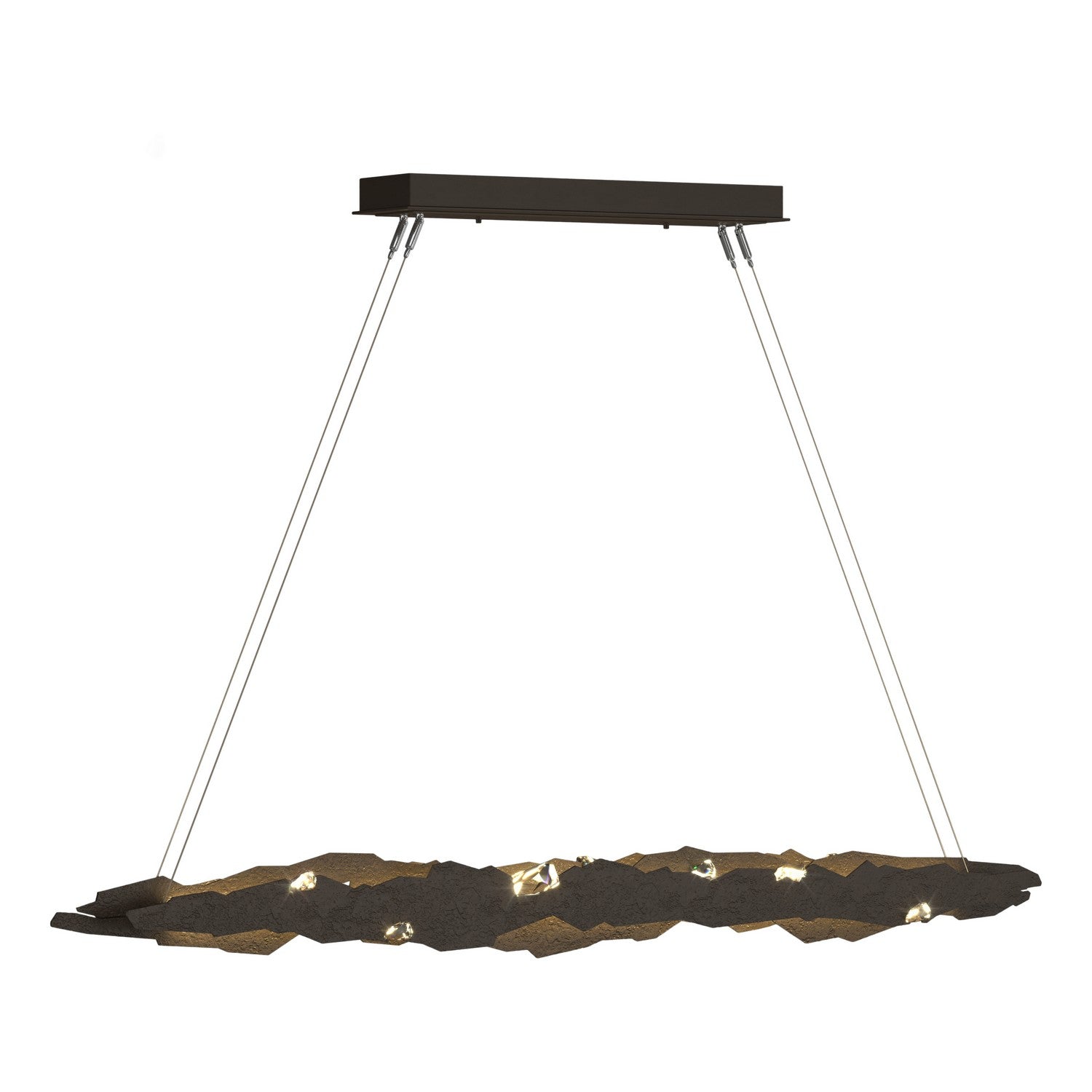 Hubbardton Forge - 139860-LED-STND-05-CR - Trove LED Pendant - Trove - Bronze