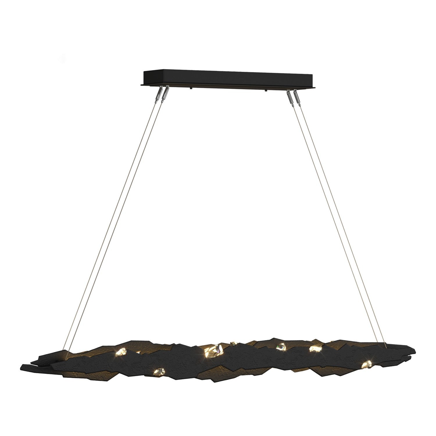 Hubbardton Forge - 139860-LED-STND-10-CR - Trove LED Pendant - Trove - Black