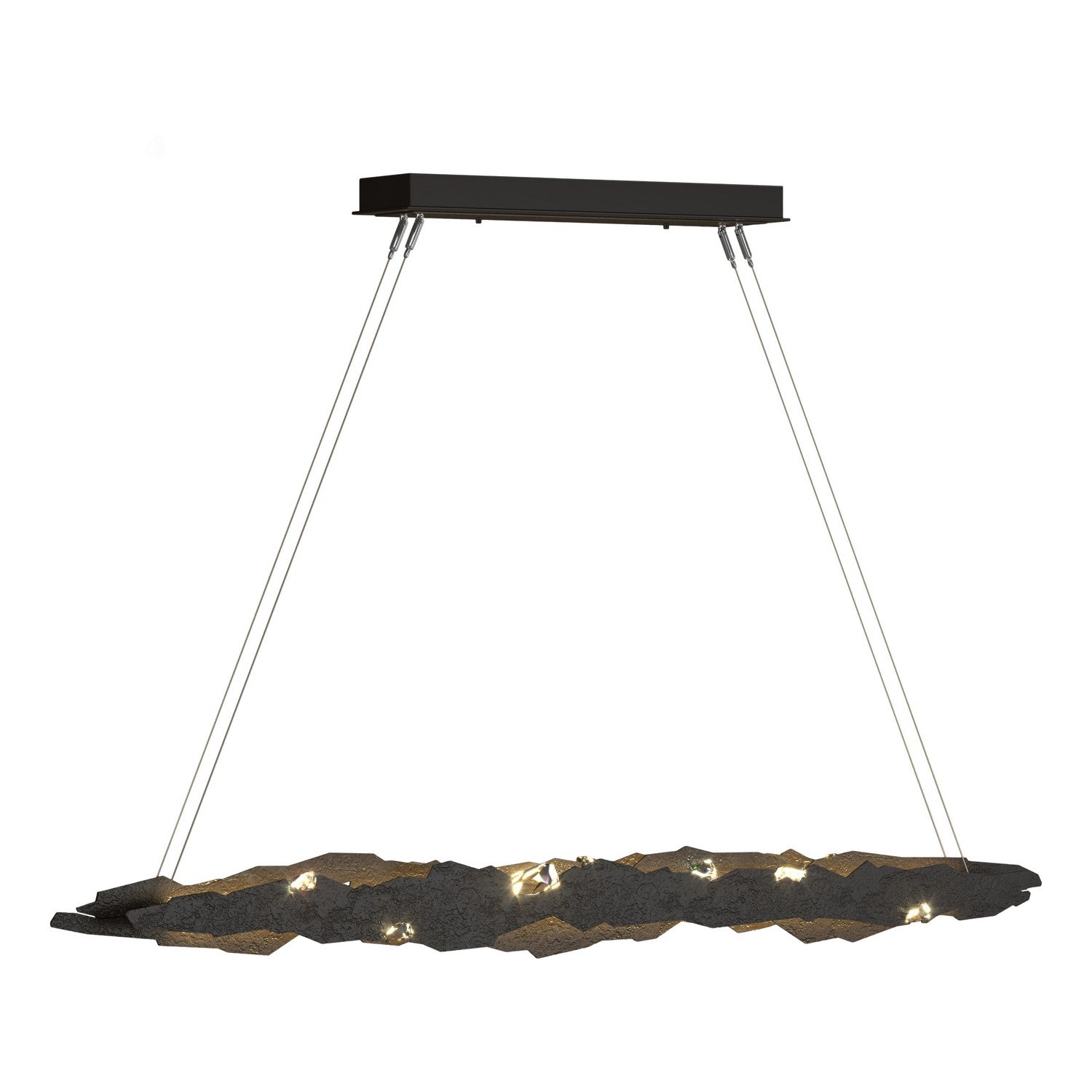 Hubbardton Forge - 139860-LED-STND-14-CR - Trove LED Pendant - Trove - Oil Rubbed Bronze