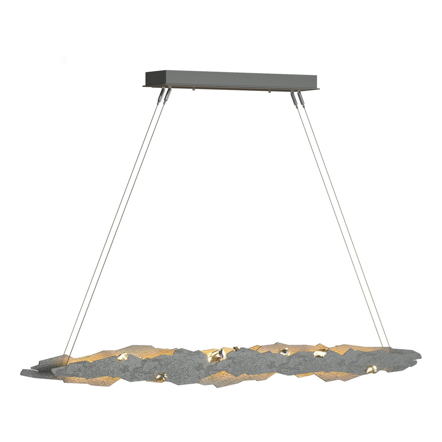Hubbardton Forge - 139860-LED-STND-82-CR - Trove LED Pendant - Trove - Vintage Platinum