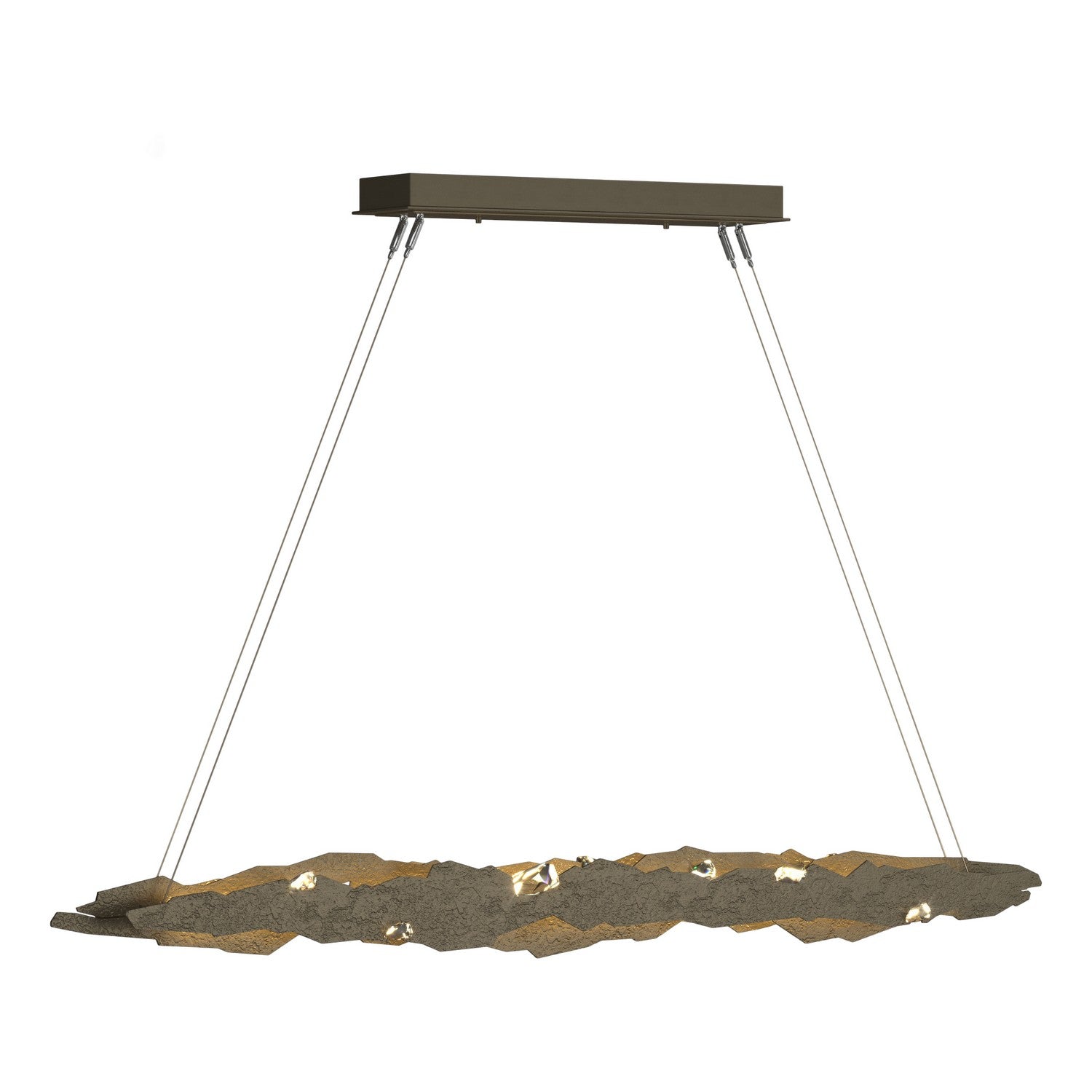 Hubbardton Forge - 139860-LED-STND-84-CR - Trove LED Pendant - Trove - Soft Gold