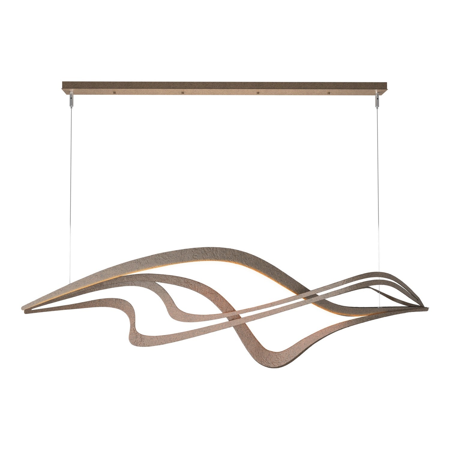 Hubbardton Forge - 139905-LED-STND-05 - LED Pendant - Crossing Waves - Bronze