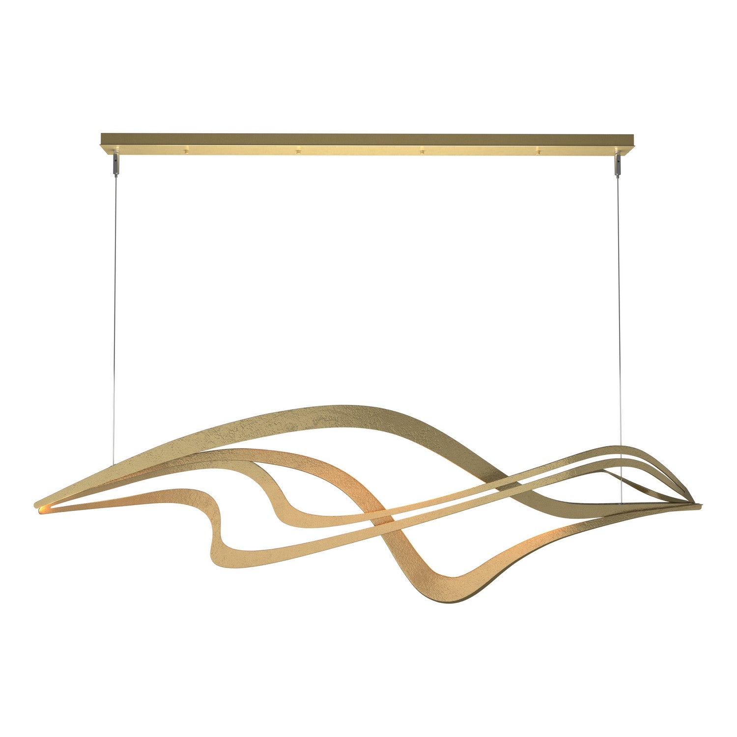 Hubbardton Forge - 139905-LED-STND-86 - LED Pendant - Crossing Waves - Modern Brass