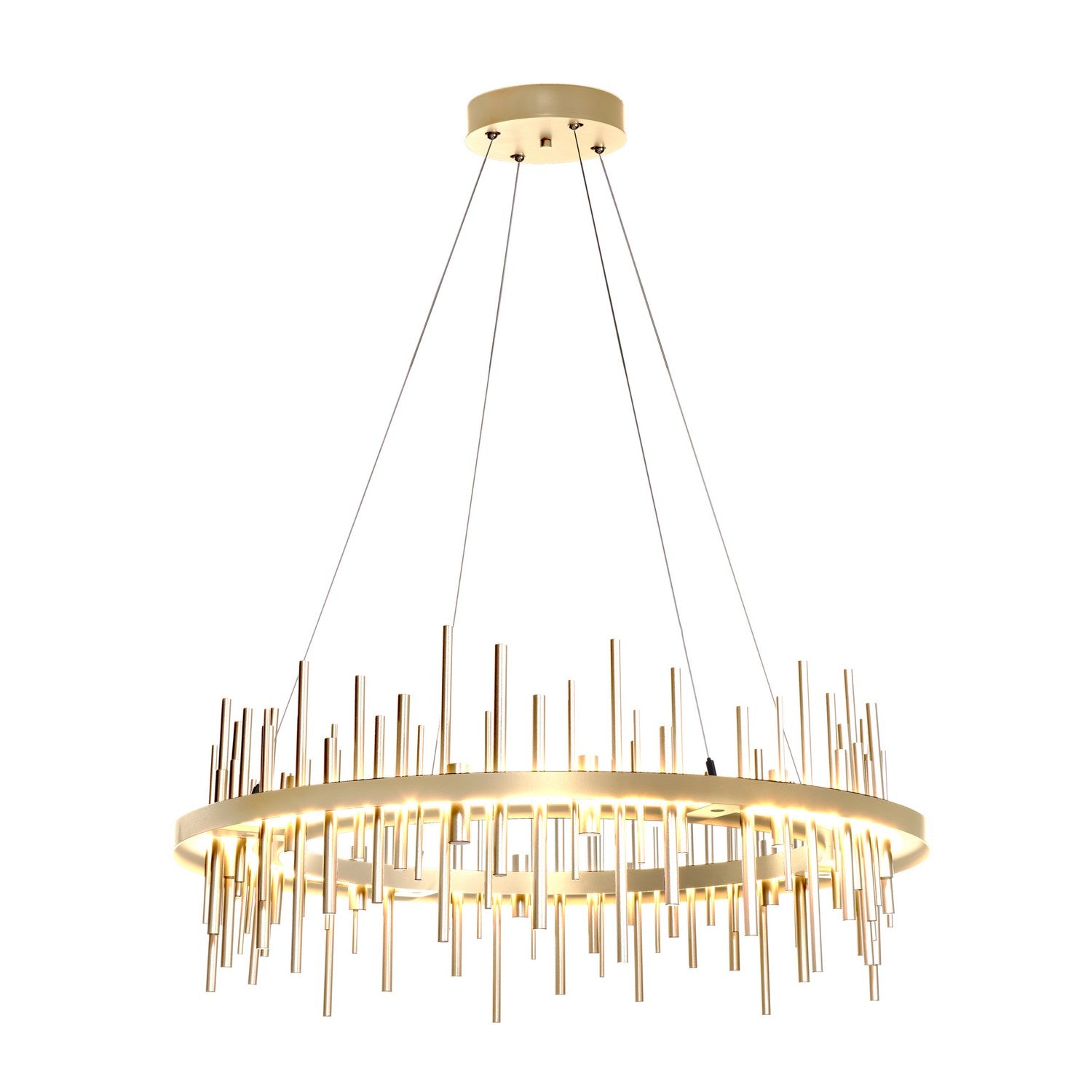 Hubbardton Forge - 139910-LED-STND-85-86 - Cityscape Circular LED Pendant - Cityscape - Sterling