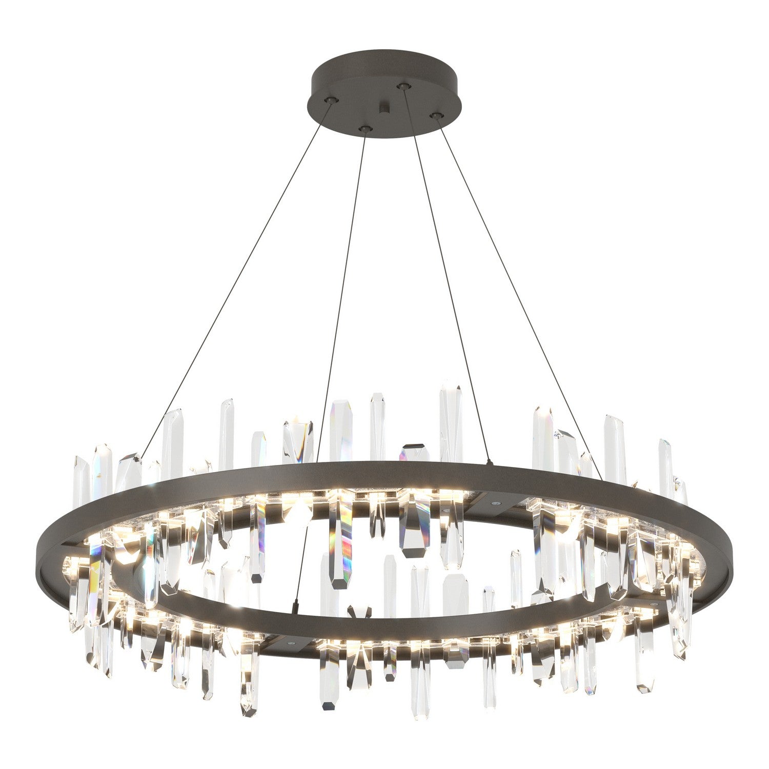 Hubbardton Forge - 139915-LED-STND-07-CR - LED Pendant - Solitude - Dark Smoke