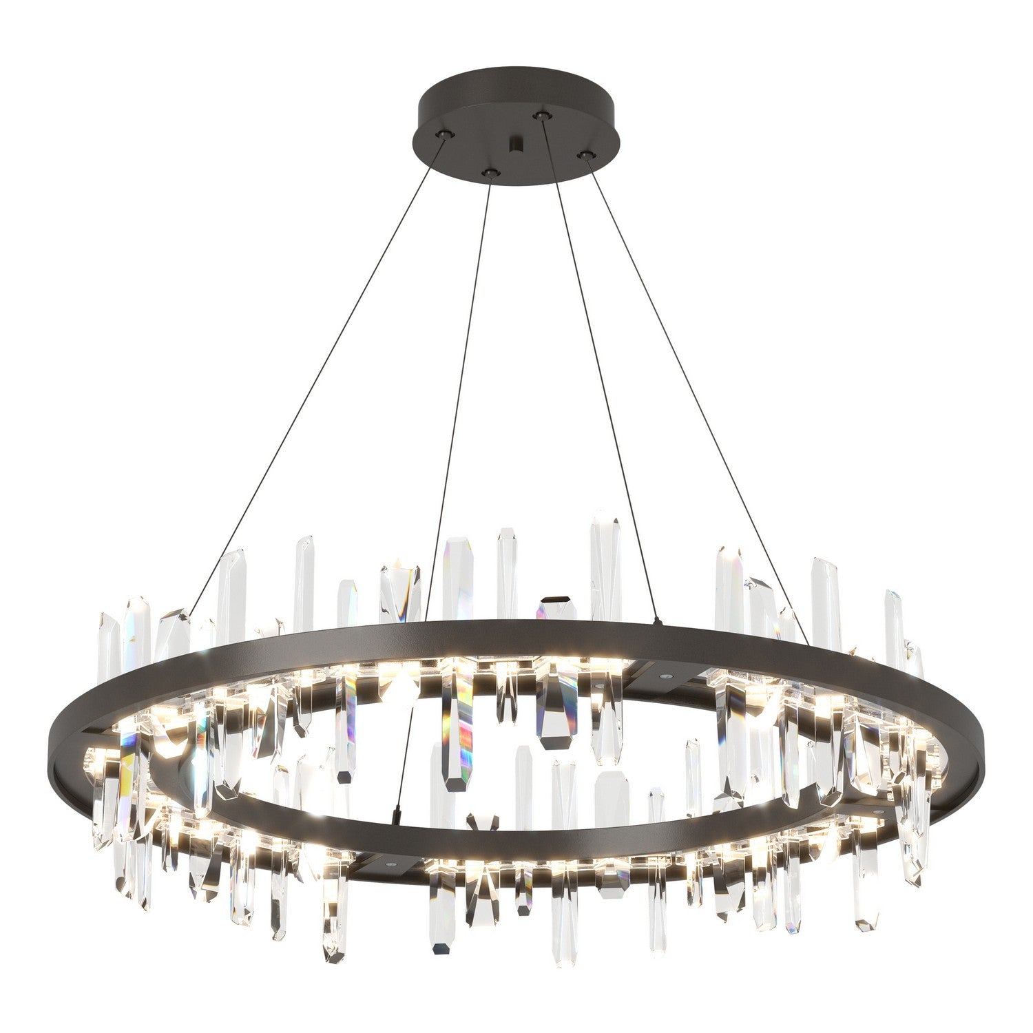 Hubbardton Forge - 139915-LED-STND-14-CR - Solitude Circular LED Pendant - Solitude - Oil Rubbed Bronze