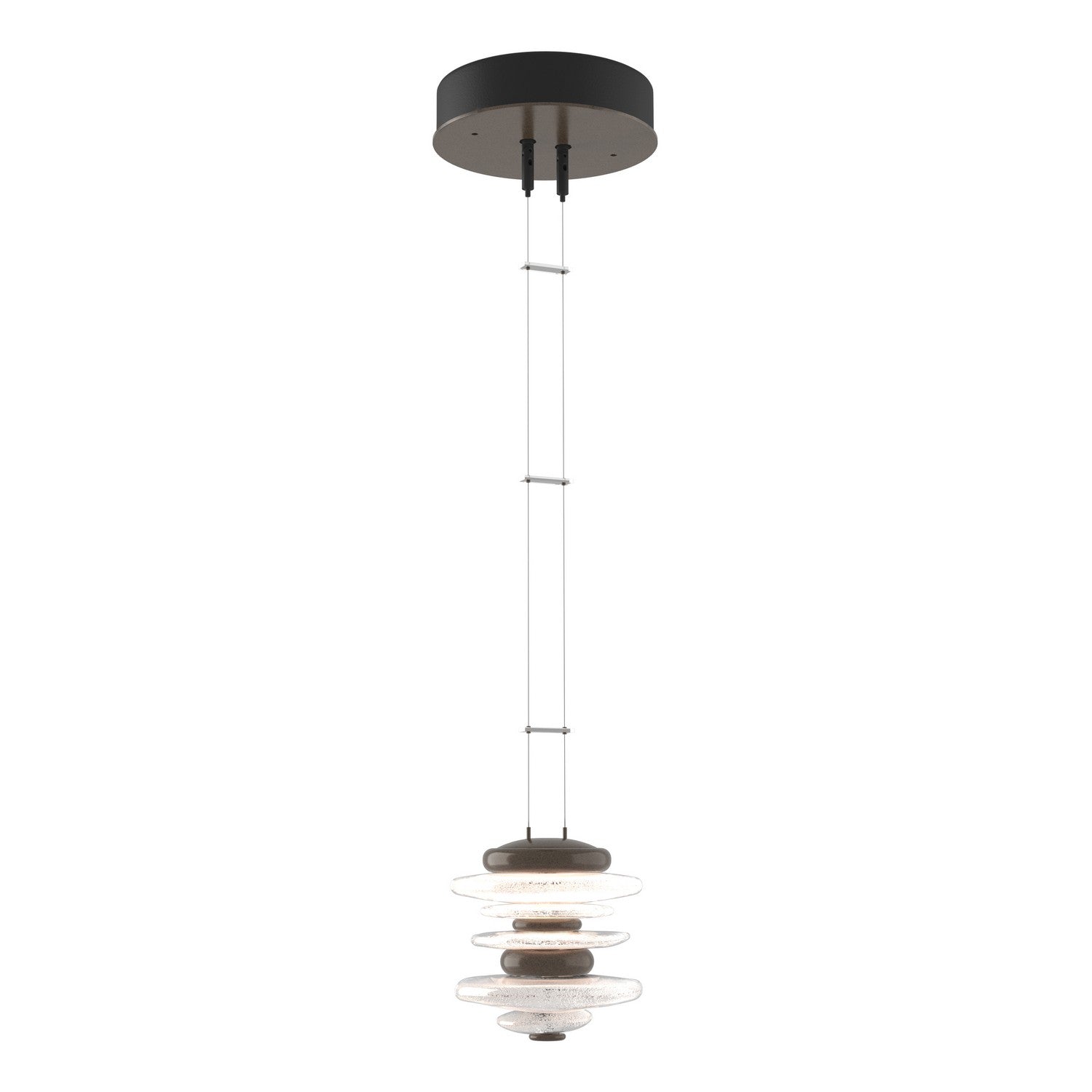 Hubbardton Forge - 139970-LED-STND-05 - Cairn Mini Pendant - Cairn - Bronze