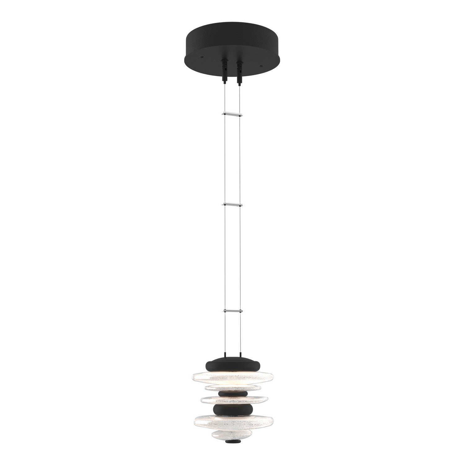 Hubbardton Forge - 139970-LED-STND-10 - Cairn Mini Pendant - Cairn - Black