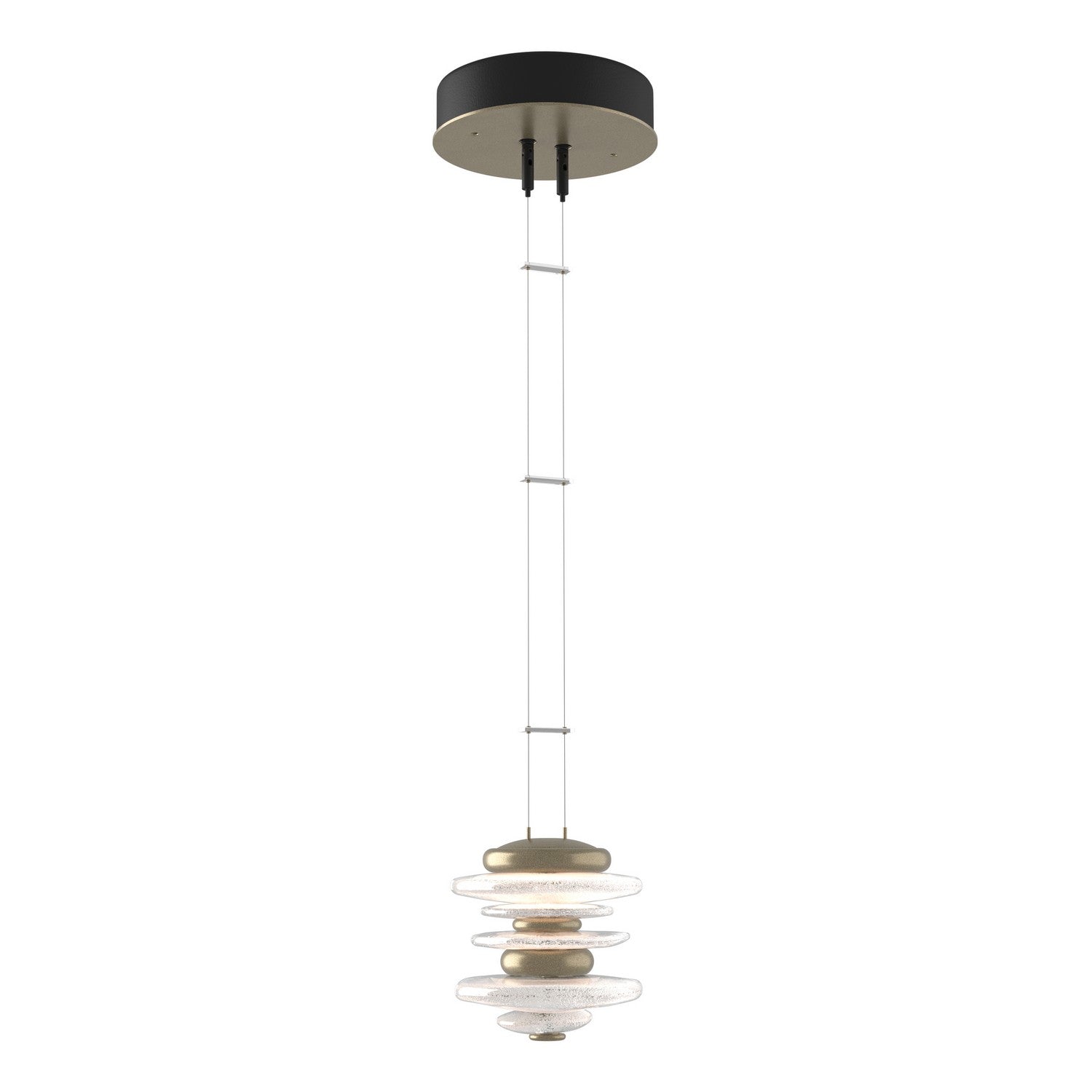 Hubbardton Forge - 139970-LED-STND-84 - Cairn Mini Pendant - Cairn - Soft Gold