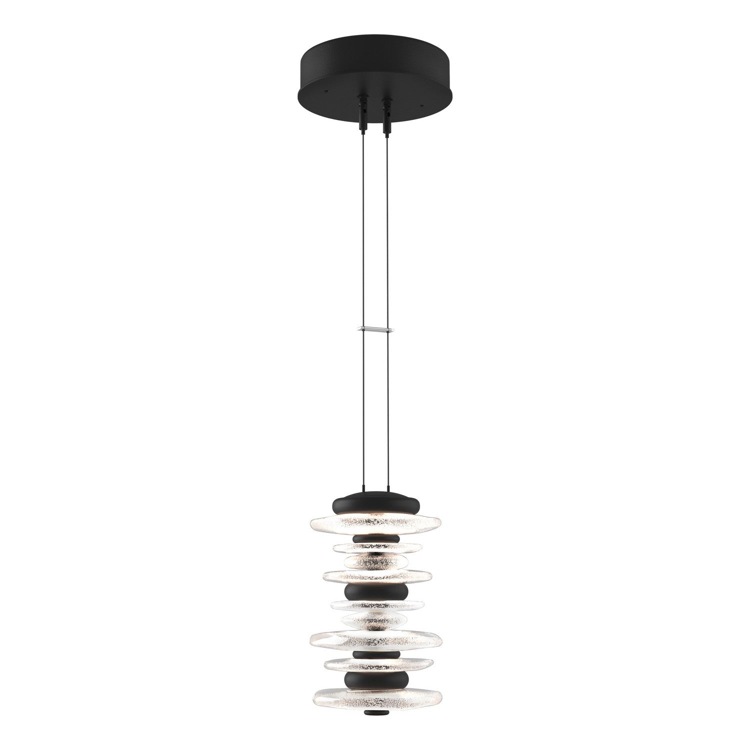 Hubbardton Forge - 139973-LED-STND-10 - LED Pendant - Cairn - Black