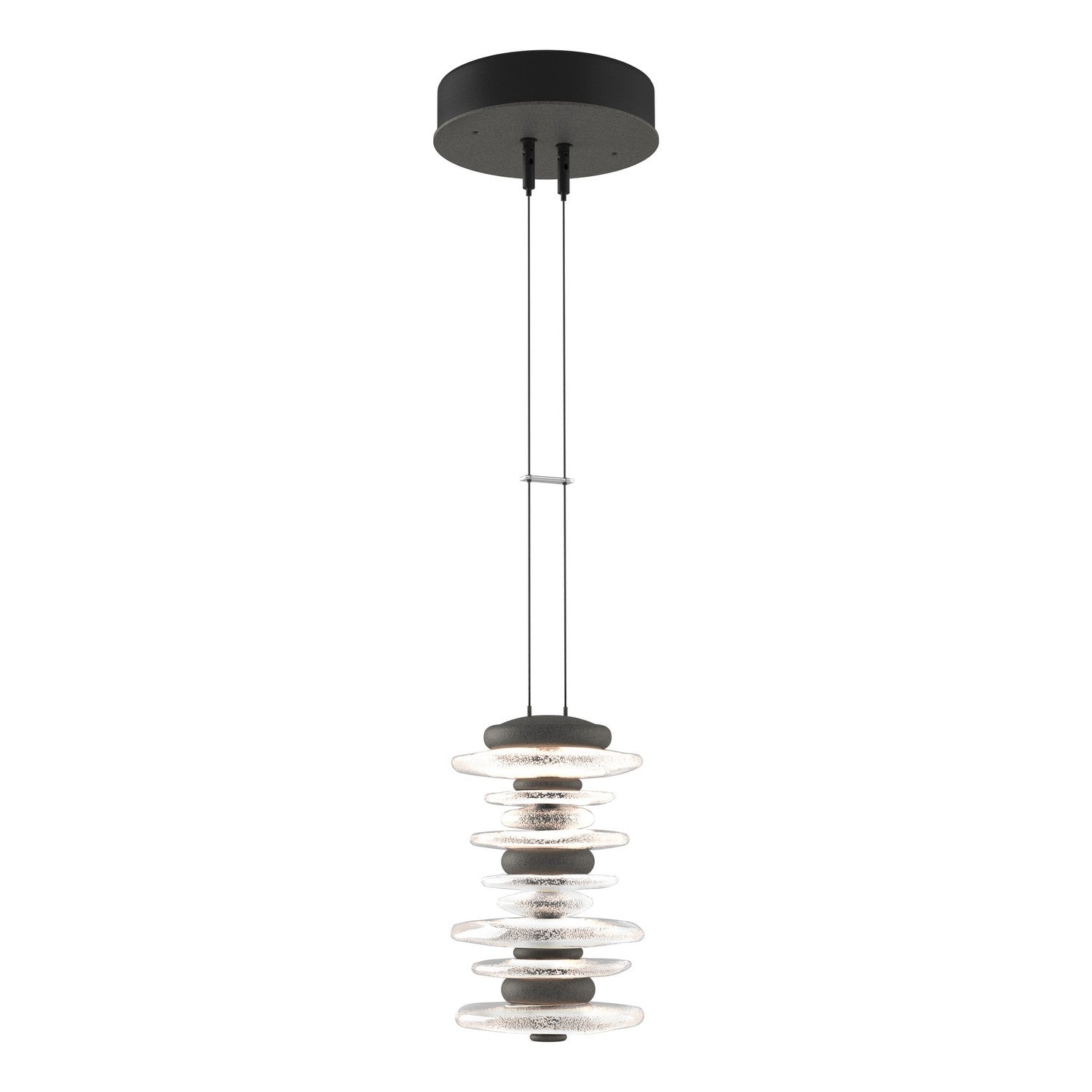 Hubbardton Forge - 139973-LED-STND-20 - LED Pendant - Cairn - Natural Iron