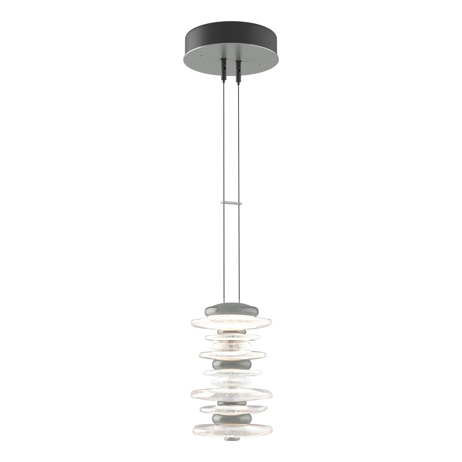 Hubbardton Forge - 139973-LED-STND-82 - LED Pendant - Cairn - Vintage Platinum