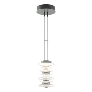 Hubbardton Forge - 139973-LED-STND-82 - LED Pendant - Cairn - Vintage Platinum