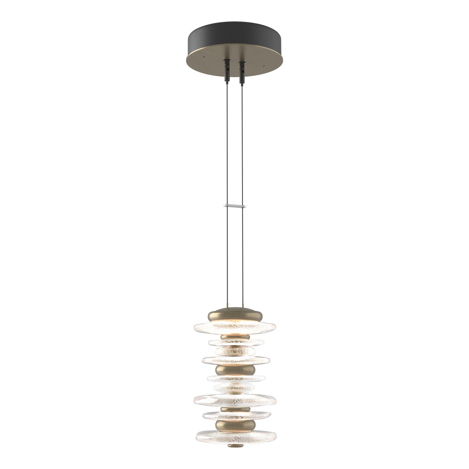 Hubbardton Forge - 139973-LED-STND-84 - LED Pendant - Cairn - Soft Gold