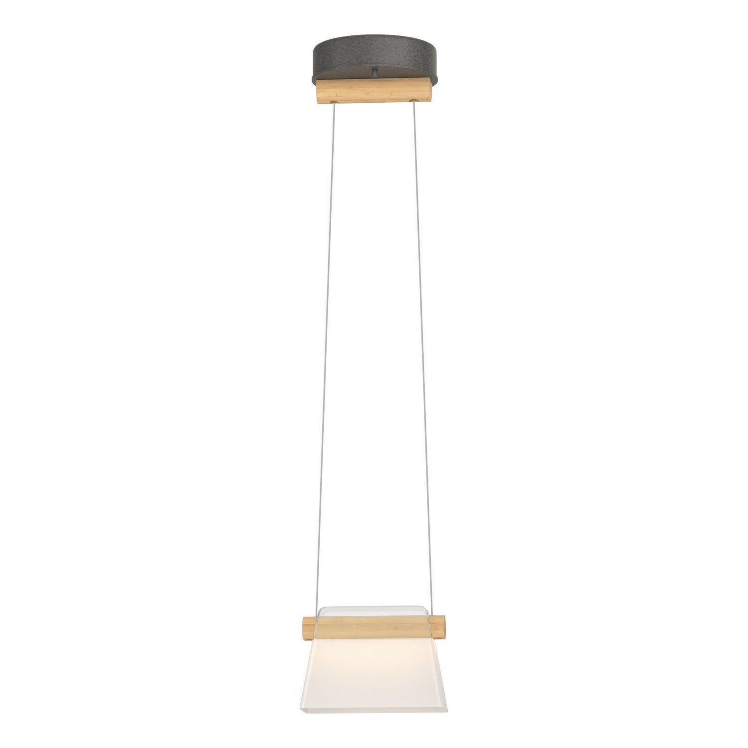 Hubbardton Forge - 151060-LED-STND-20-WD-YE0560 - Cowbell LED Mini Pendant - Cowbell - Natural Iron