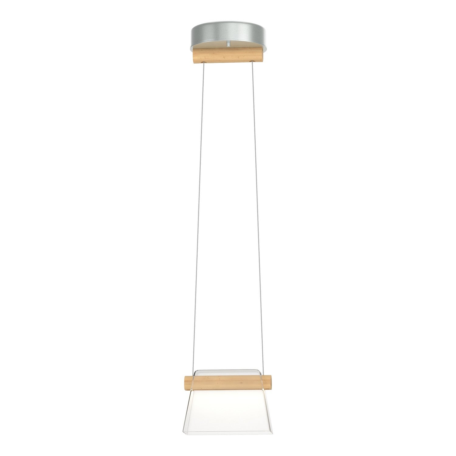 Hubbardton Forge - 151060-LED-STND-82-WD-ZM0560 - Cowbell LED Mini Pendant - Cowbell - Vintage Platinum