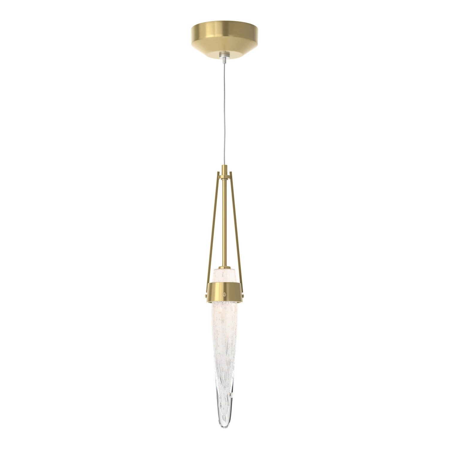 Hubbardton Forge - 161041-SKT-STND-86-YG0632 - One Light Mini Pendant - Icicle - Modern Brass