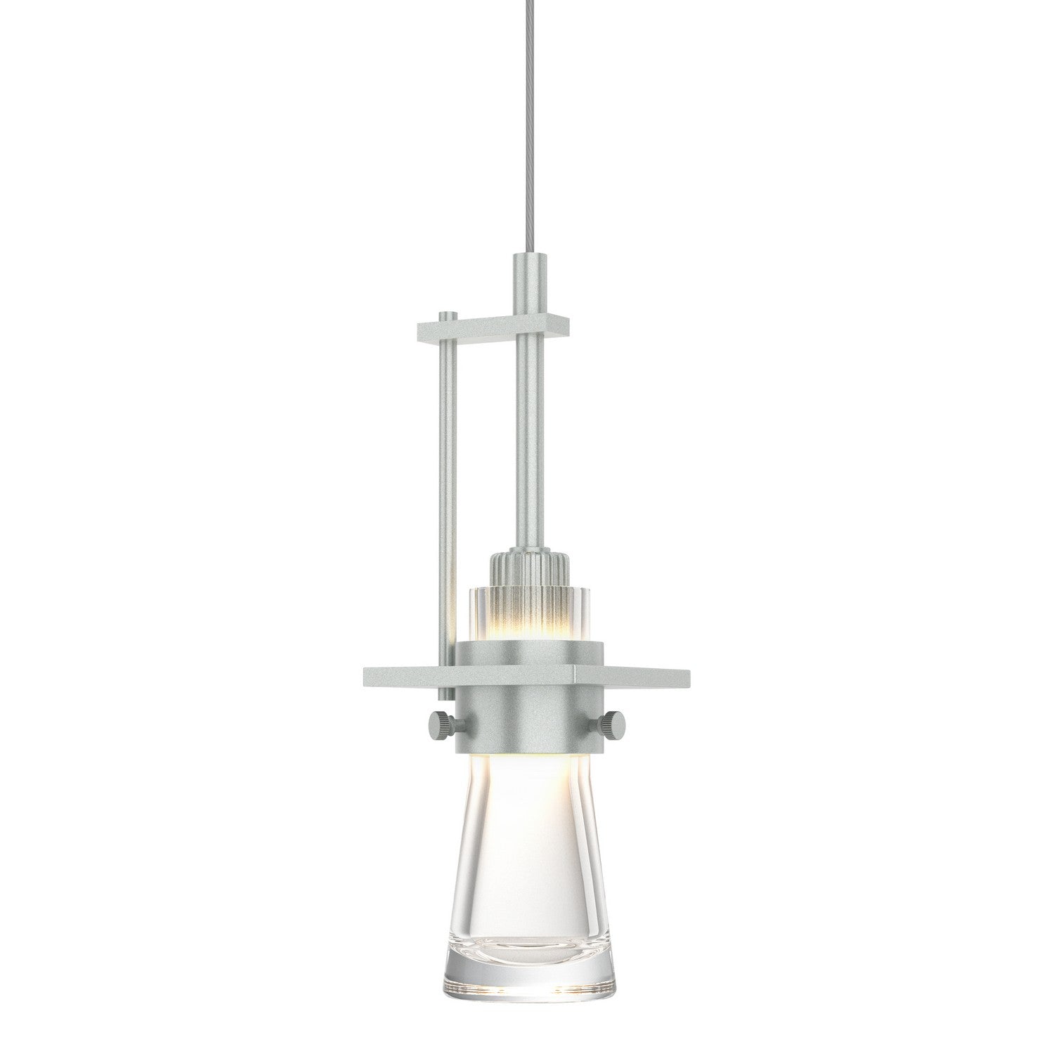 Hubbardton Forge - 161060-SKT-STND-82-ZM0343 - One Light Mini Pendant - Erlenmeyer - Vintage Platinum