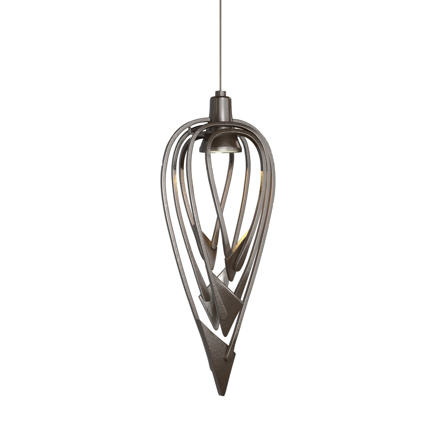 Hubbardton Forge - 161170-SKT-STND-14 - One Light Mini Pendant - Amulet - Oil Rubbed Bronze