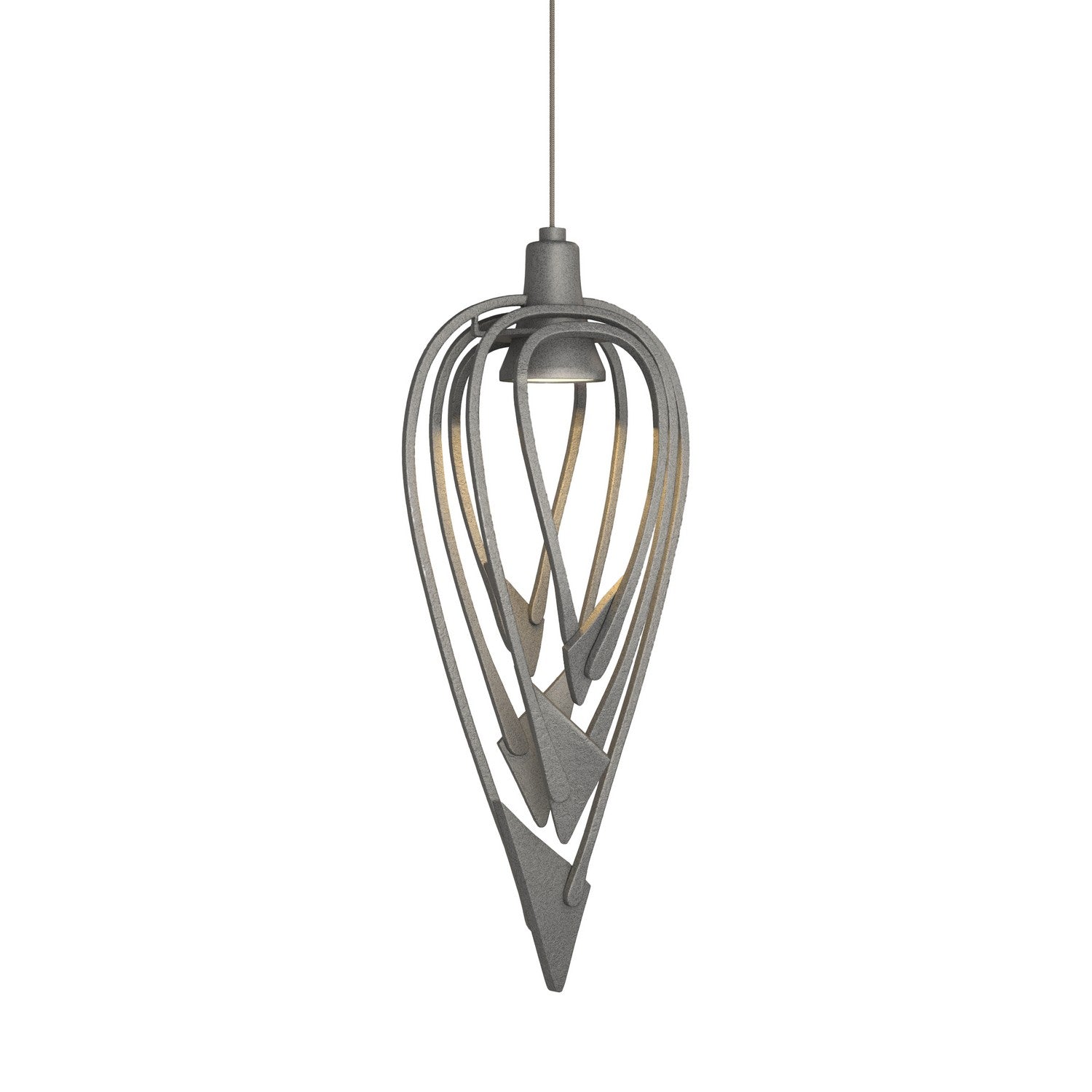 Hubbardton Forge - 161170-SKT-STND-20 - One Light Mini Pendant - Amulet - Natural Iron