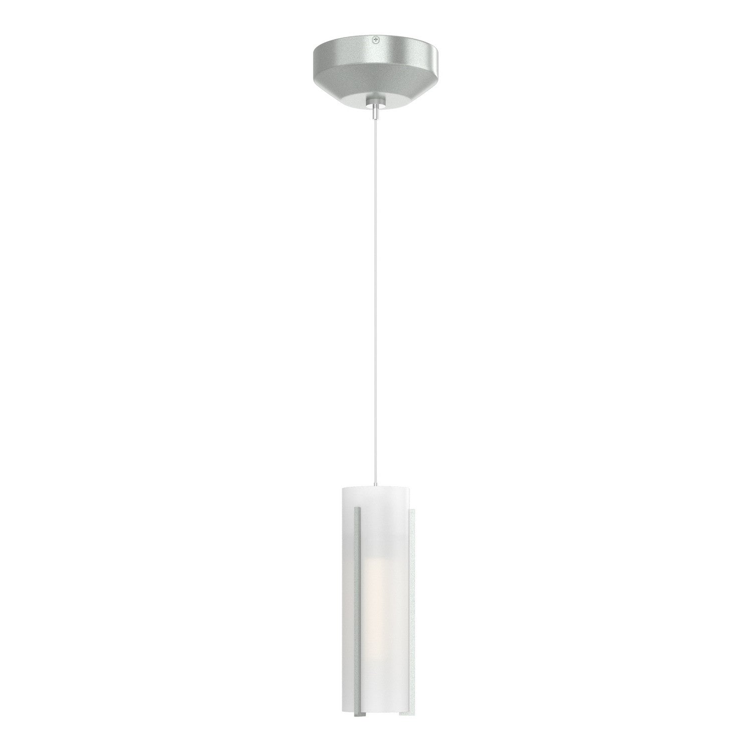 Hubbardton Forge - 161180-SKT-STND-82-GG0065 - Exos Glass Low Voltage Mini Pendant - Exos Glass - Vintage Platinum