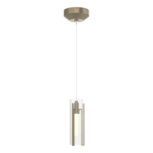 Hubbardton Forge - 161180-SKT-STND-84-ZM0065 - One Light Mini Pendant - Exos Glass - Soft Gold