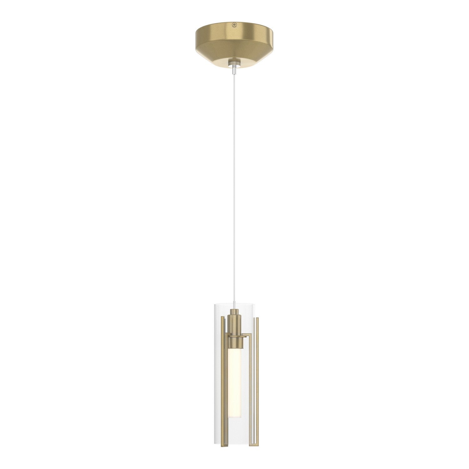 Hubbardton Forge - 161180-SKT-STND-89-ZM0065 - Exos Glass Low Voltage Mini Pendant - Exos Glass - Ink