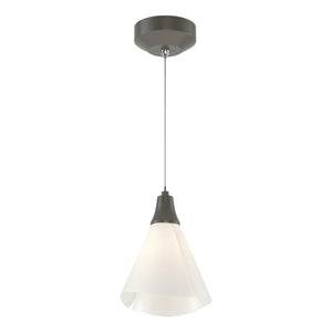 Hubbardton Forge - 161181-SKT-STND-07-SH1987 - LED Mini Pendant - Mobius - Dark Smoke