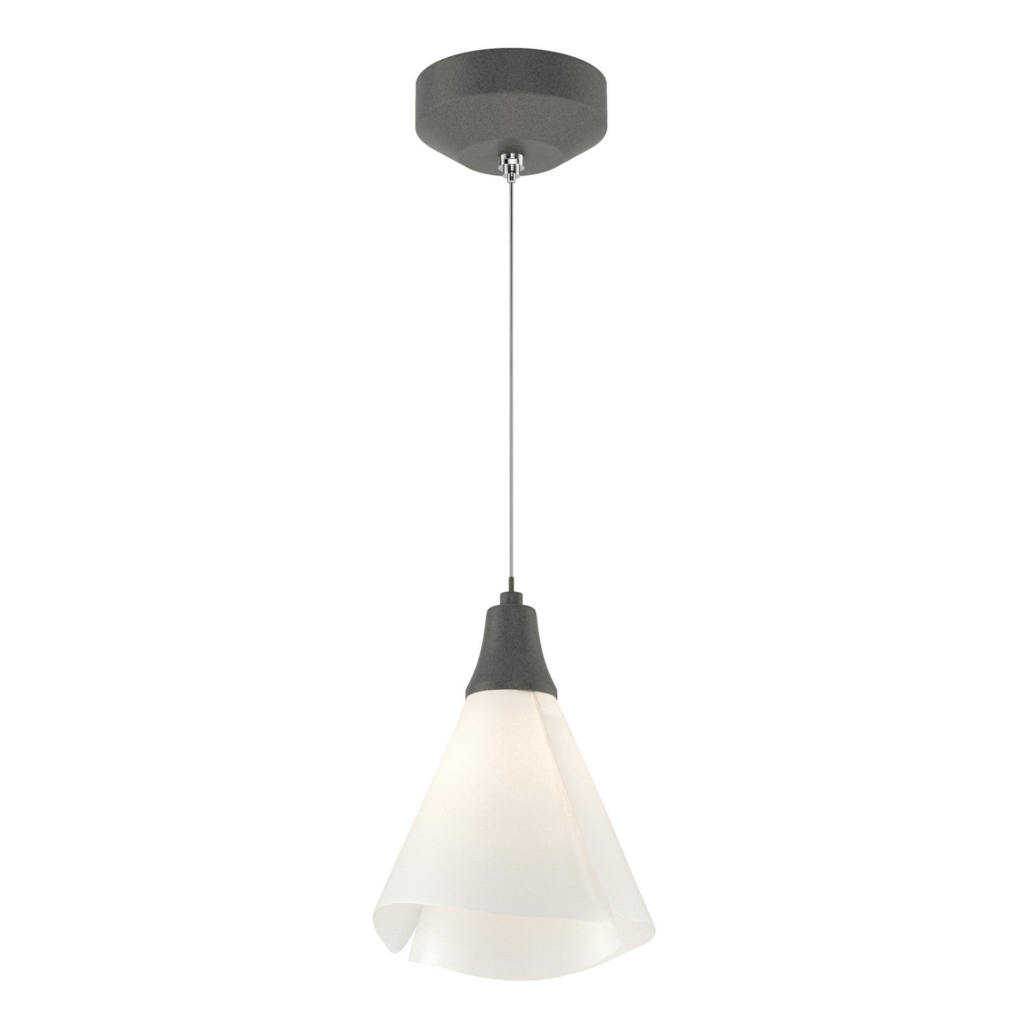 Hubbardton Forge - 161181-SKT-STND-20-SH1987 - LED Mini Pendant - Mobius - Natural Iron