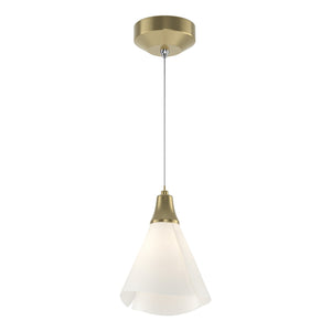 Hubbardton Forge - 161181-SKT-STND-86-SH1987 - LED Mini Pendant - Mobius - Modern Brass