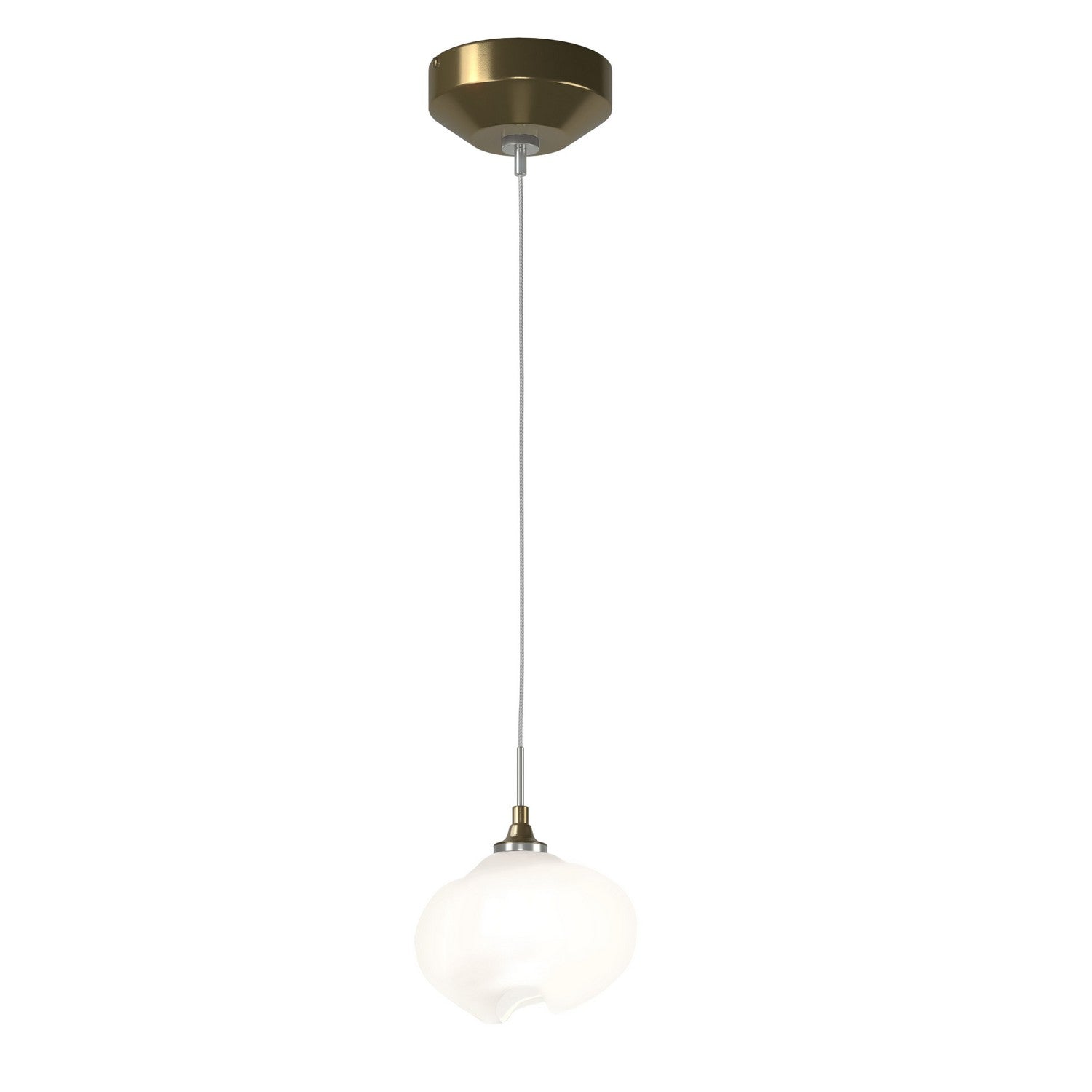 Hubbardton Forge - 161182-SKT-STND-86-FD0710 - One Light Mini Pendant - Ume - Modern Brass